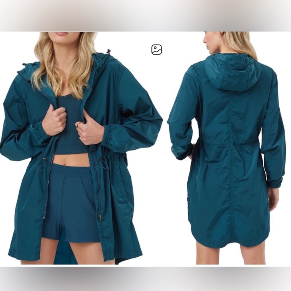 New Tentree Women's Deep Teal Utility Jacket size small